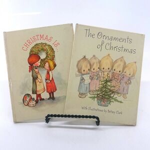 Hallmark Mementoes Christmas Is Ornaments of Christmas Book Set of 2 Vintage